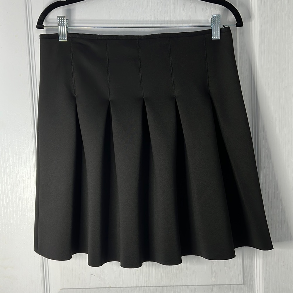 School girl style black pleated skirt